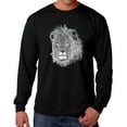 thumbnail image 1 of Men's Word Art Long Sleeve T-shirt - Lion, 1 of 2