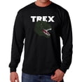 thumbnail image 1 of Men's Word Art Long Sleeve T-shirt - T-Rex Head, 1 of 2