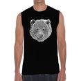 thumbnail image 1 of Men's Word Art Sleeveless T-shirt - Bear Face, 1 of 2