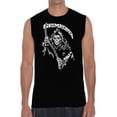 thumbnail image 1 of Men's Word Art Sleeveless T-shirt - Grim Reaper, 1 of 2