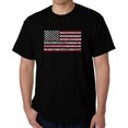 thumbnail image 1 of Men's Word Art T-shirt - 50 States USA Flag, 1 of 2