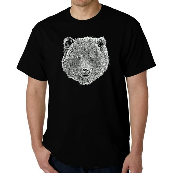 Men's Word Art T-shirt - Bear Face