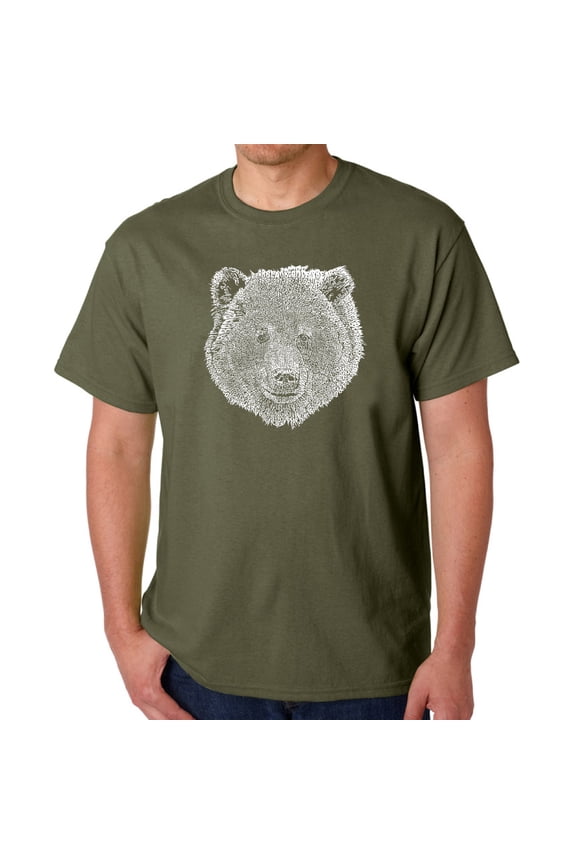 Men's Word Art T-shirt - Bear Face