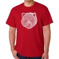 thumbnail image 1 of Men's Word Art T-shirt - Bear Face, 1 of 2