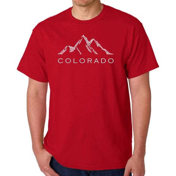 Men's Word Art T-shirt - Colorado Ski Towns