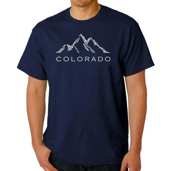 Men's Word Art T-shirt - Colorado Ski Towns