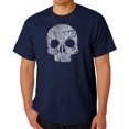 thumbnail image 1 of Men's Word Art T-shirt - Flower Skull, 1 of 2