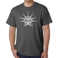 thumbnail image 1 of Men's Word Art T-shirt - Freedom Skull, 1 of 2