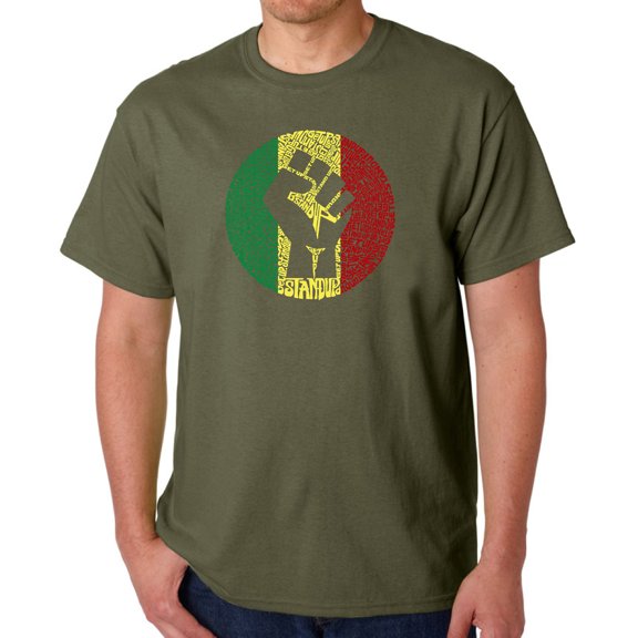 Men's Word Art T-shirt - Get Up Stand Up