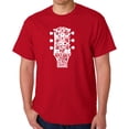 thumbnail image 1 of Men's Word Art T-shirt - Guitar Head Music Genres, 1 of 2