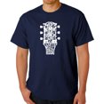 thumbnail image 1 of Men's Word Art T-shirt - Guitar Head Music Genres, 1 of 2