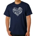 thumbnail image 1 of Men's Word Art T-shirt - Heart Notes, 1 of 2