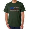 thumbnail image 1 of Men's Word Art T-shirt - Land of the Free American Flag, 1 of 2