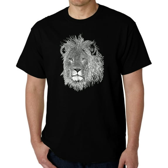 Men's Word Art T-shirt - Lion
