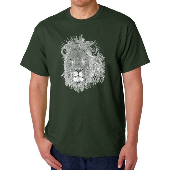 Men's Word Art T-shirt - Lion