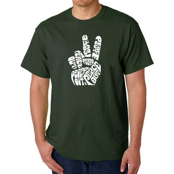 Men's Word Art T-shirt - Peace Out