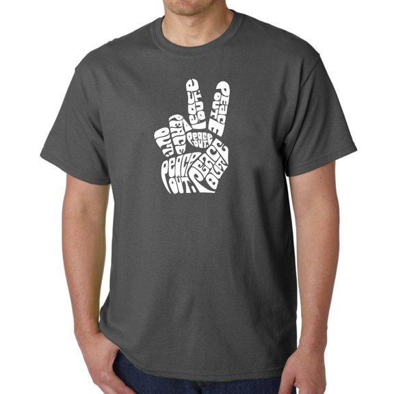 Men's Word Art T-shirt - Peace Out