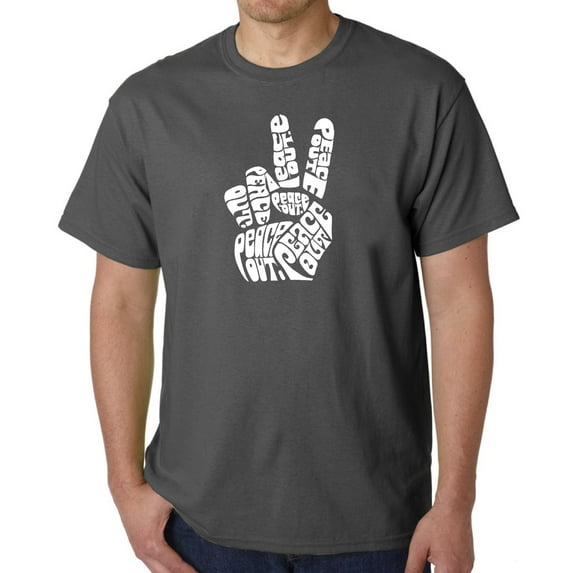 Men's Word Art T-shirt - Peace Out