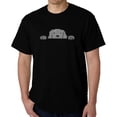 thumbnail image 1 of Men's Word Art T-shirt - Peeking Dog, 1 of 2