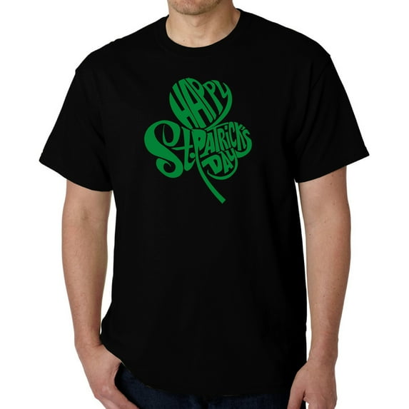 Men's Word Art T-shirt - St. Patrick's Day Shamrock