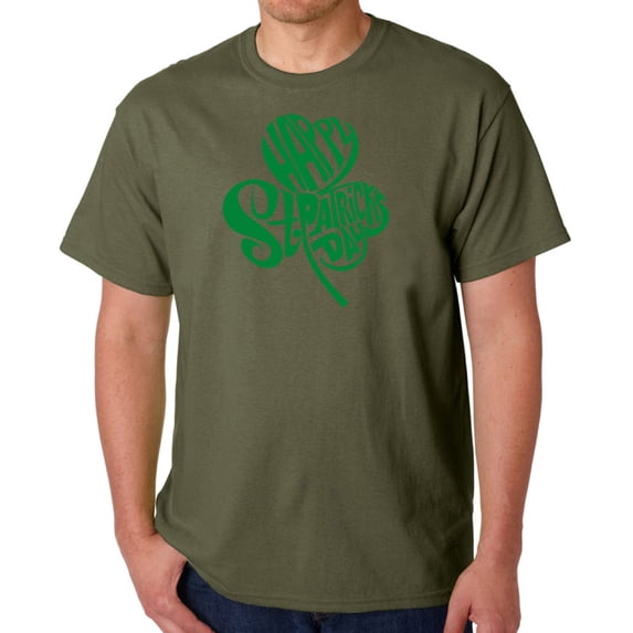Men's Word Art T-shirt - St. Patrick's Day Shamrock