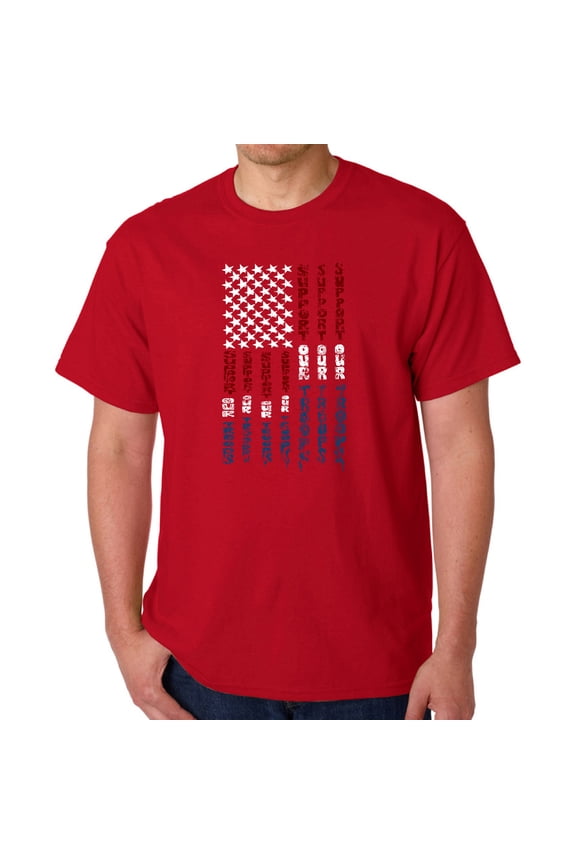 Men's Word Art T-shirt - Support our Troops