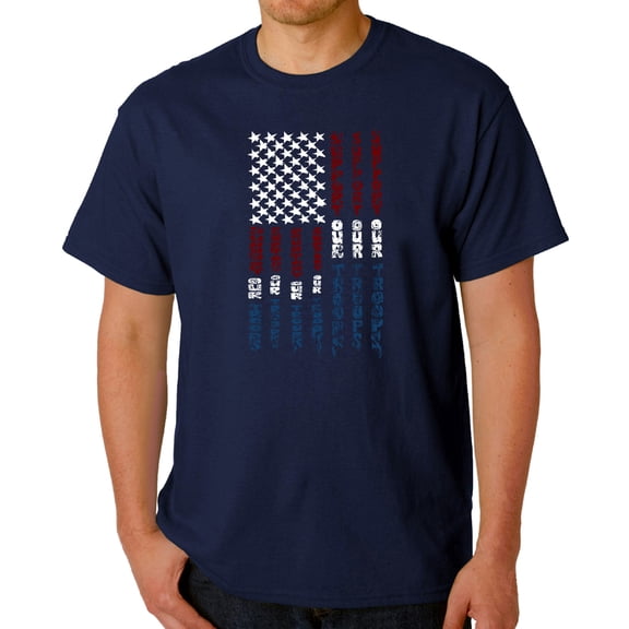 Men's Word Art T-shirt - Support our Troops