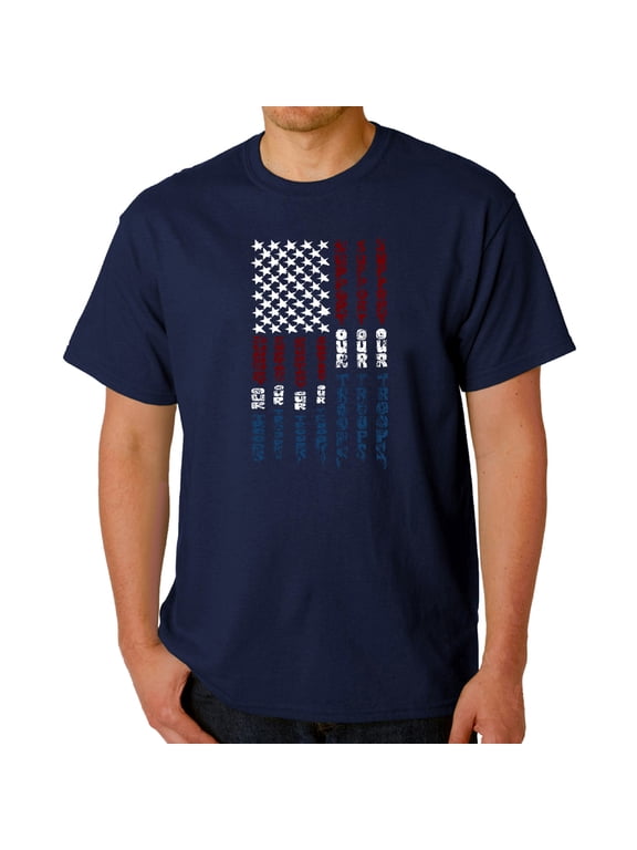 Men's Word Art T-shirt - Support our Troops