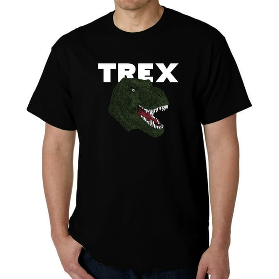 Men's Word Art T-shirt - T-Rex Head