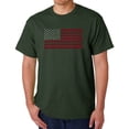 thumbnail image 1 of Men's Word Art T-shirt - USA Flag, 1 of 2