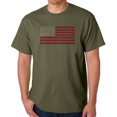 thumbnail image 1 of Men's Word Art T-shirt - USA Flag, 1 of 2