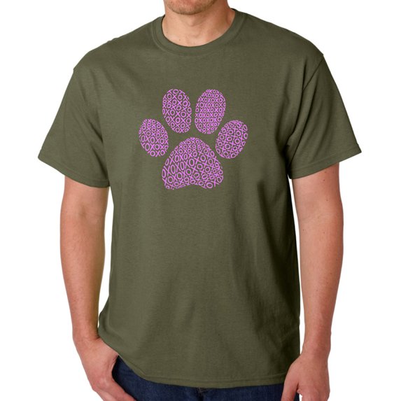 Men's Word Art T-shirt - XOXO Dog Paw