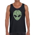 thumbnail image 1 of Men's Word Art Tank Top - Beware of Humans, 1 of 2