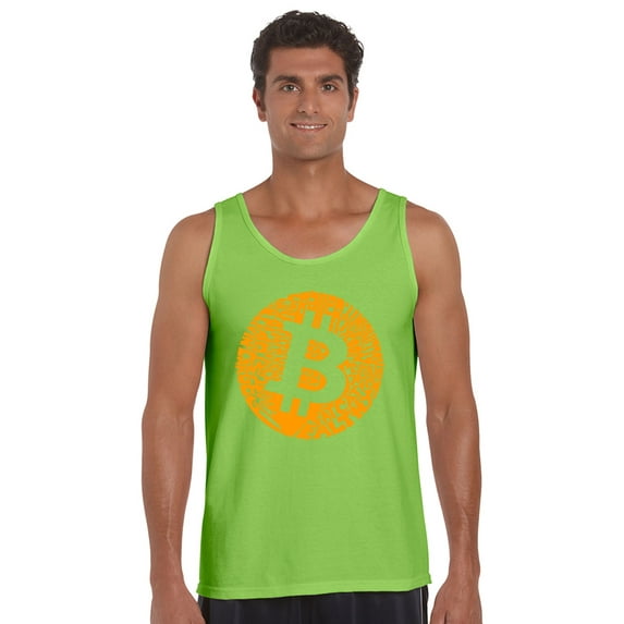 Men's Word Art Tank Top - Bitcoin