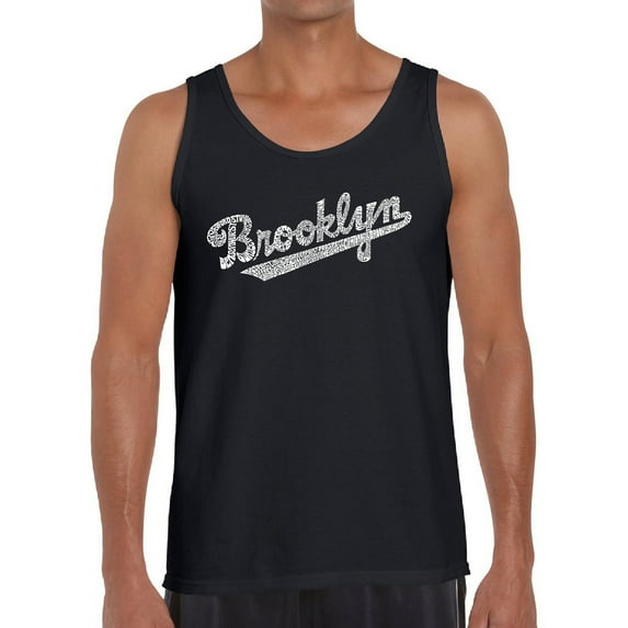 Men's Word Art Tank Top - Brooklyn Neighborhoods