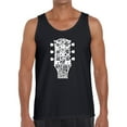 thumbnail image 1 of Men's Word Art Tank Top - Guitar Head Music Genres, 1 of 2