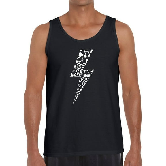 Men's Word Art Tank Top - Lightning Bolt