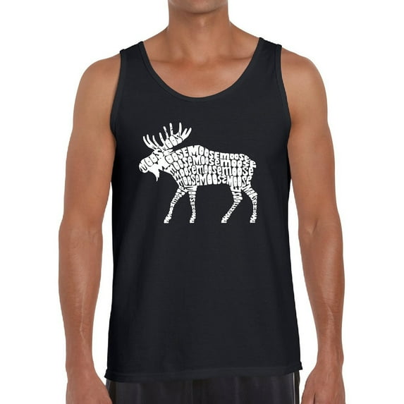 Men's Word Art Tank Top - Moose