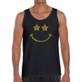thumbnail image 1 of Men's Word Art Tank Top - Rockstar Smiley, 1 of 2