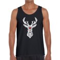 thumbnail image 1 of Men's Word Art Tank Top - Santa's Reindeer, 1 of 2