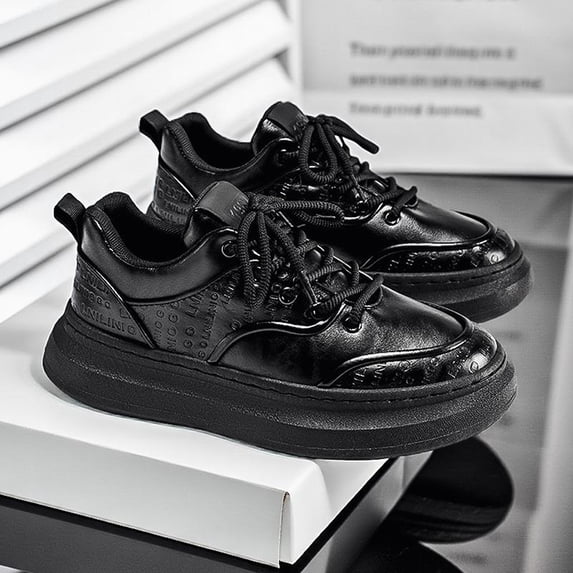 Men's Work Board Shoes - , Casual Attire, and - Durable Upper & Cushioned Rubber Outsole,- Versatile Casual & Athletic Footwear Suitable for Work,Low-Top Lace-Up Sneakers with Rubber Sole,
