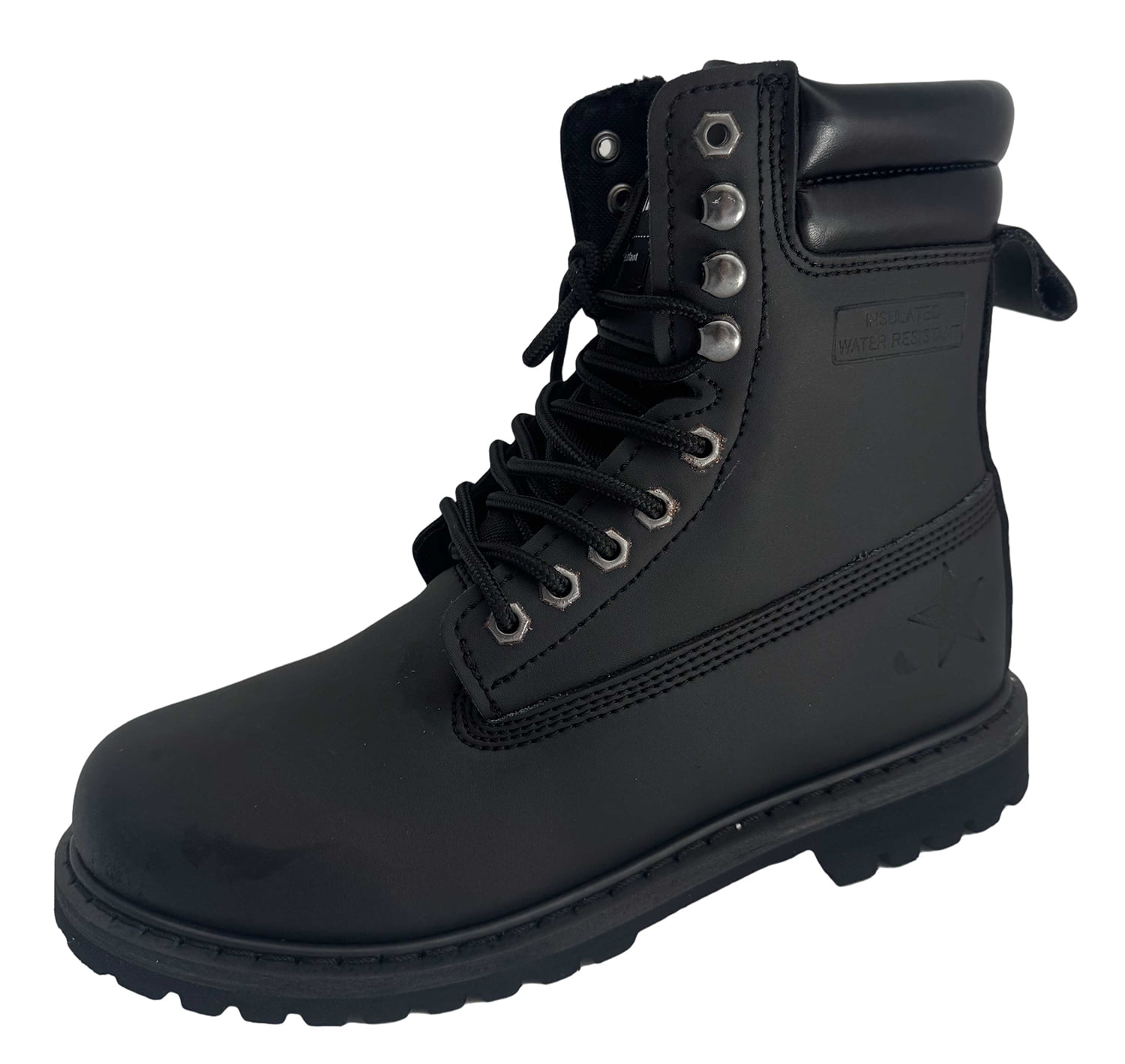 8 inch pull on work boots best sale