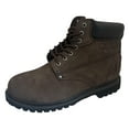 thumbnail image 1 of Men's Work Boots Brown Nubuck Leather Lace Up Slip and Oil Resistant 6 inch Ankle Shoes, 1 of 4