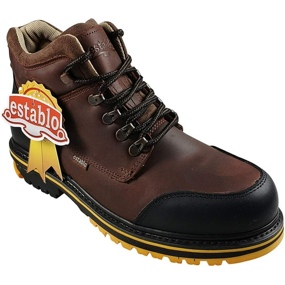 Men's Work Boots Establo Genuine Leather Botas de trabajo Establo Lace up