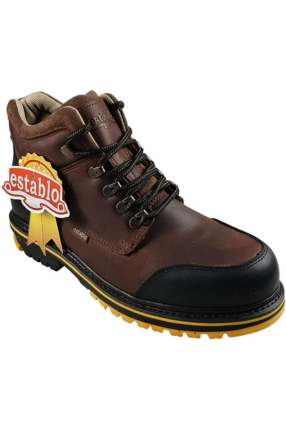 Men's Work Boots Establo Genuine Leather Botas de trabajo Establo Lace up