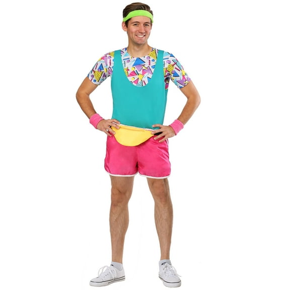 Men's Work It Out 80s Costume