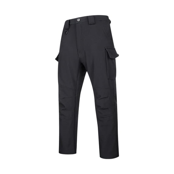 Men's Work Pants Casual Thickened Tactical Wide Leg Baggy Trousers Outdoor Hiking Patched Cargo Pants with Mutical Pockets