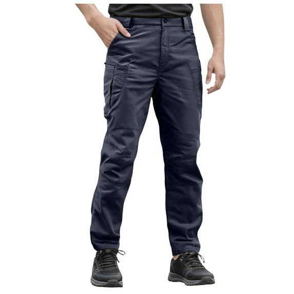 Black Cargo Pants Men Waterproof Pants Mens Hiking Tactical Cargo Pants for Men Outdoor Waterproof Quick Dry Hiking Pants Baggy Ripstop Work Multi Pocket Overalls Pant