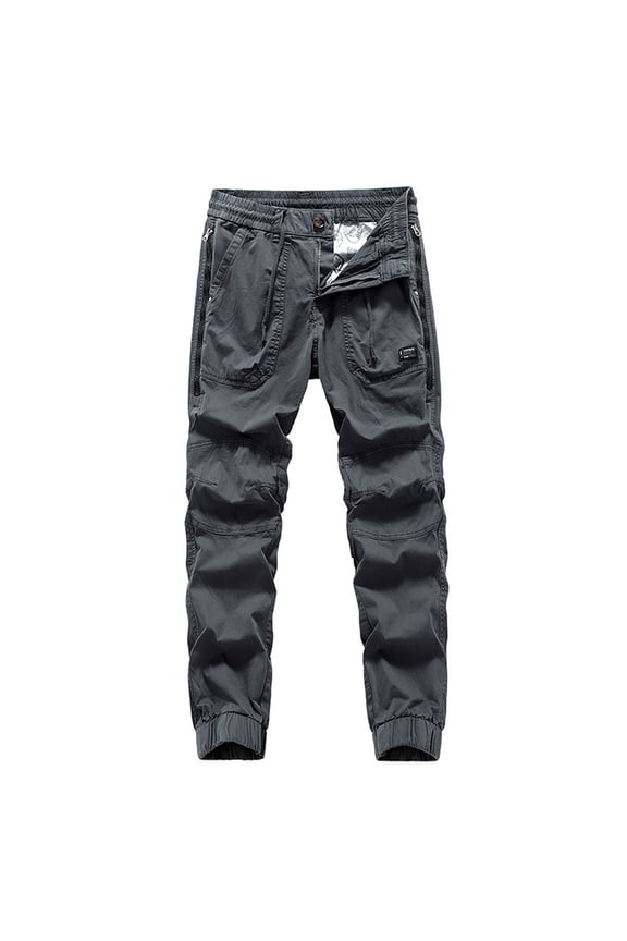 Men's Work Pants Outdoor Wear-Resistant Mountaineering Trousers Work Clothes Street Fashion Cargo Pants