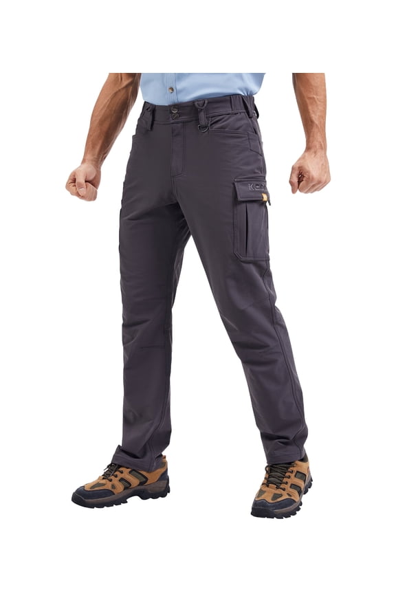 Men's Work Pants - Technical Workwear, Water Resistant, Lightweight, Multi-Pocket with 4-Way Stretch